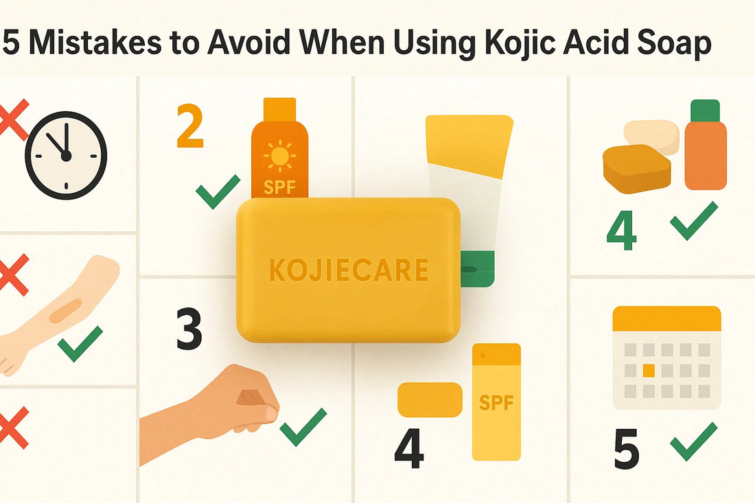 5 Mistakes to Avoid When Using Kojic Acid Soap | Kojiecare