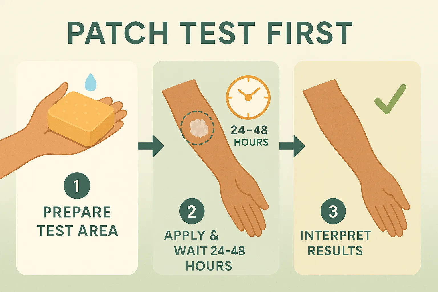 Patch Test Instructions How to Patch Test Kojic Acid Soap (and Why It's Important) – KojieCare