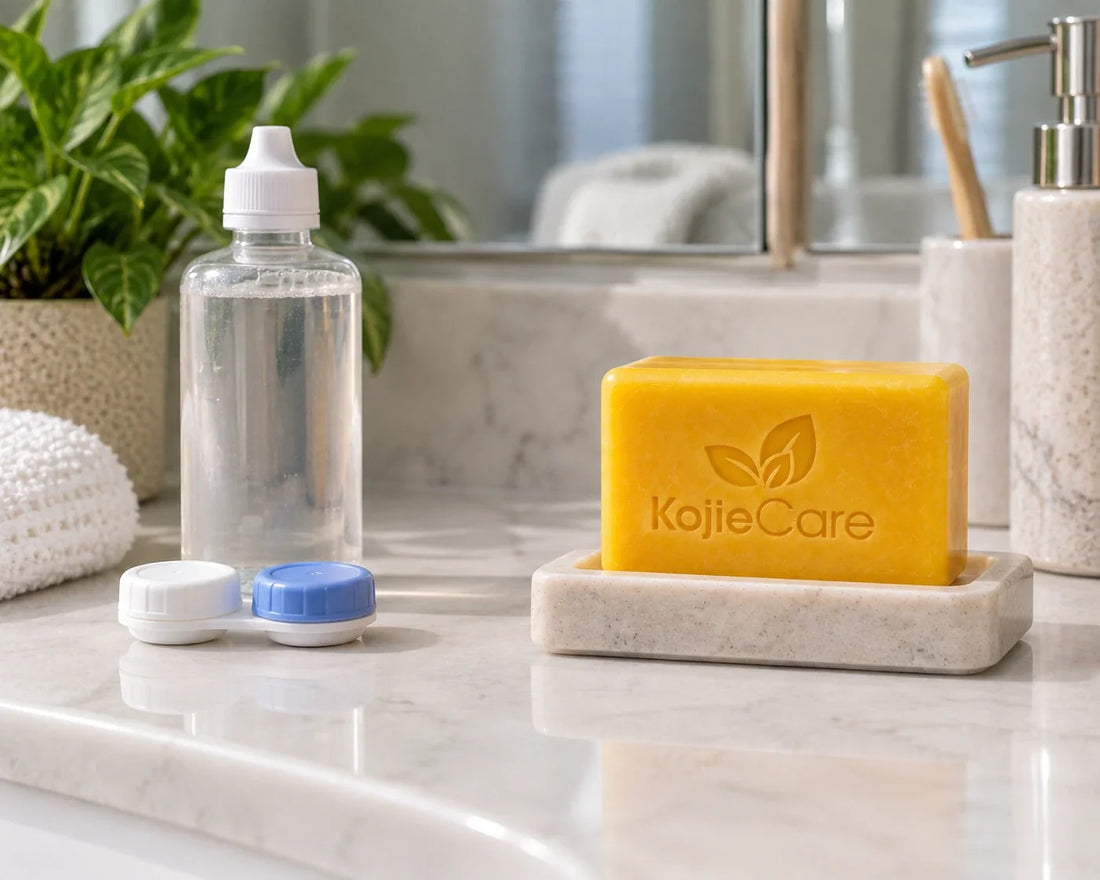 Kojic Acid Soap and Contact Lenses — Eye-Area Safety and Application Tips