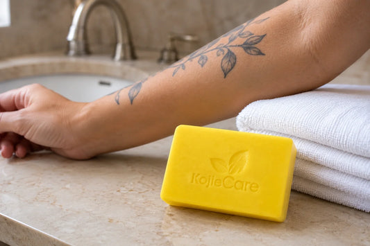 Kojic Acid Soap and Tattoos — What to Know Before Washing Over Ink