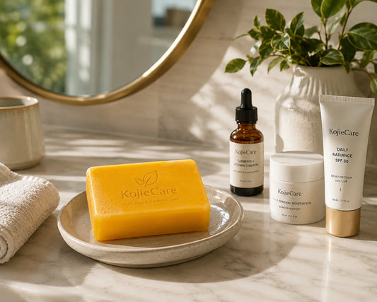 KojieCare Routine for People Over 40 Dealing with Sun Damage