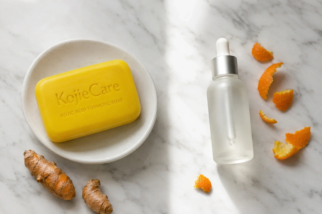 Kojic Acid Soap vs Vitamin C Serum for Uneven Skin Tone