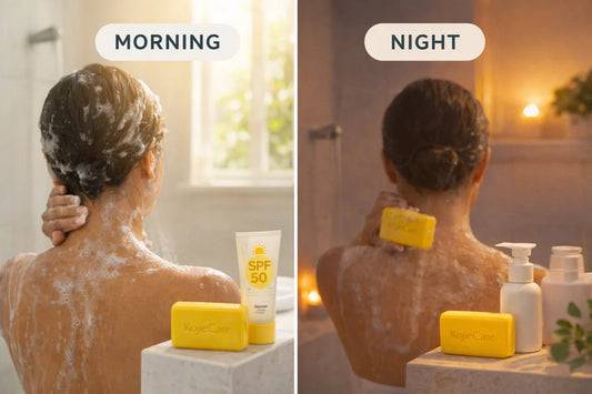 Morning Shower vs. Night Shower: When Should You Use Kojic Acid Soap?