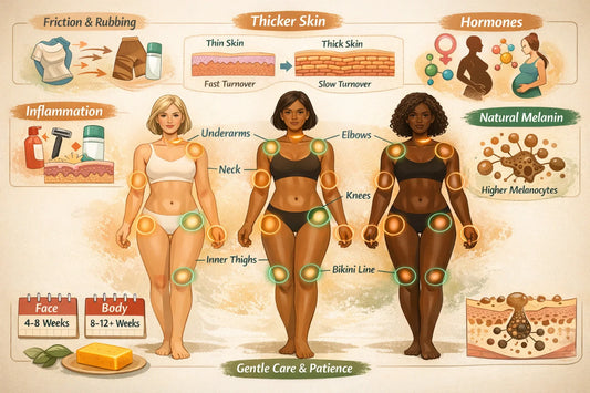 Why Some Areas of the Body Darken More Easily Than Others