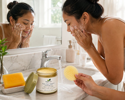 KojieCare Brightening Routine Duo | Kojic Acid Turmeric Soap + Kojic Acid Turmeric Clarifying Pads